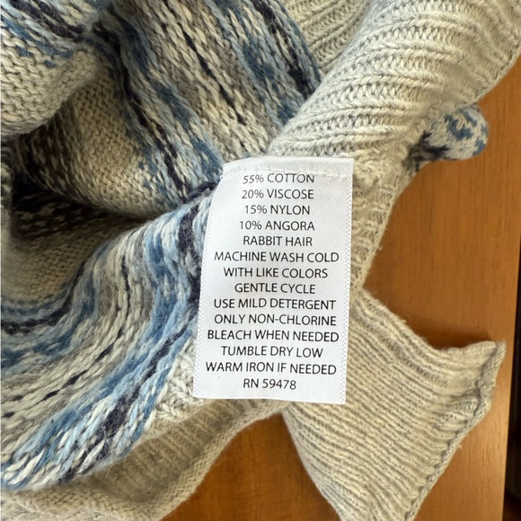 Anthropologie Kaisely scoop neck blue gray sweater - Picture 3 of 4